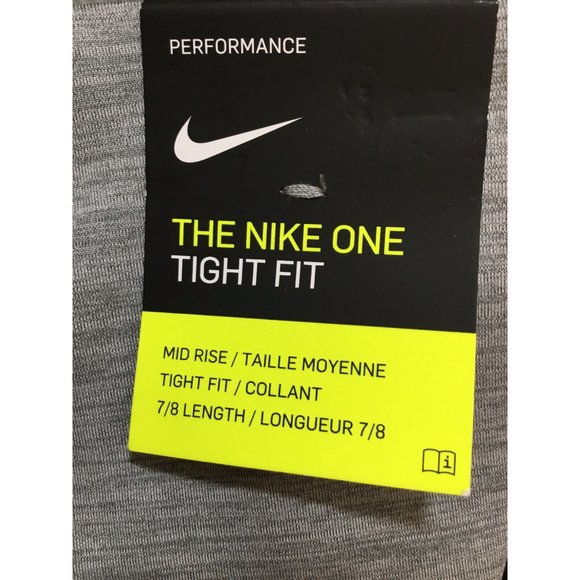 NEW Nike One Women's 7/8 Tights - Iron Grey - Picture 12 of 12